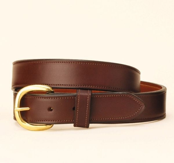 Tory 1-1/4In Double And Stitched Belt 28 Blk/Gry