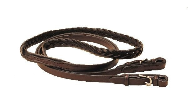 Tory Braided Roping Reins Nickel Ends 5/8X8 Dko