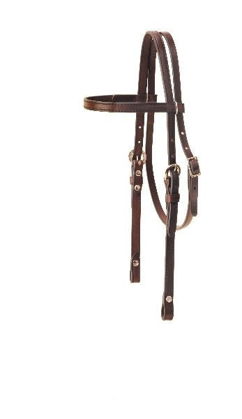 Tory Pony Brow Band Headstal Pony Bk/Gry