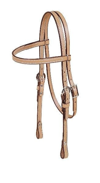 Tory Pony Brow Band Headstal Pony Bk/Gry