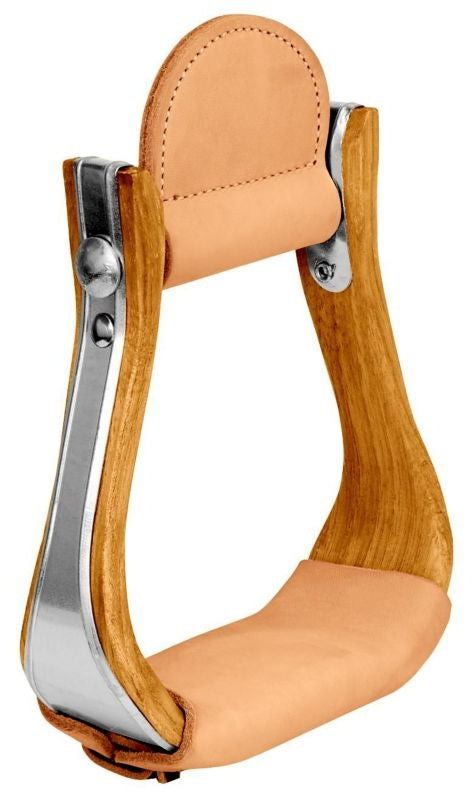 Weaver Wooden Cutter Stirrups with Tread 5.25 W 3