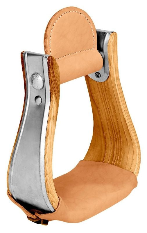 Weaver Wooden Bell Stirrup with Treads 5.25 W 3 Neck
