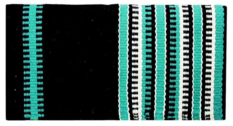 Weaver New Zealand Saddle Blanket 38x34 Turq/Lime