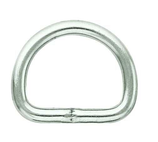 Weaver Leather Dees -Welded Nickel Plated