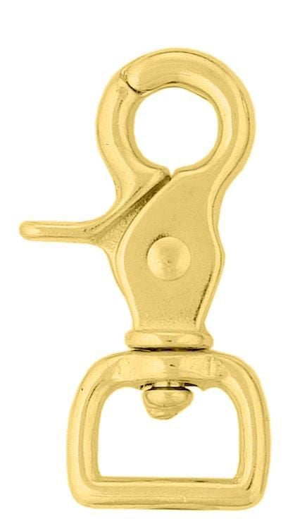 Weaver Square Scissor Snap Nickel Plated