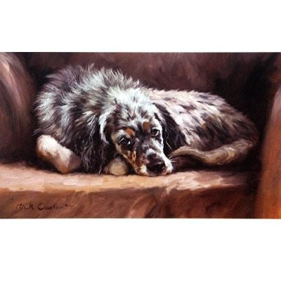 After the Bath By Mick Cawston 6x3.5