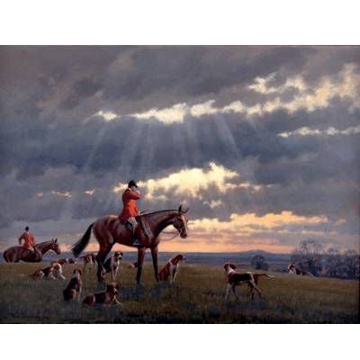 Blowing for Home (Fox Hunting) 15 x 15