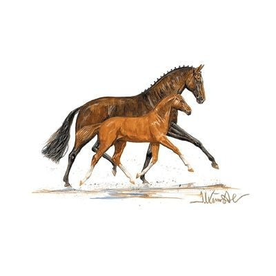 Cappuccini Mare/ Foal By Jan Kunster Matted