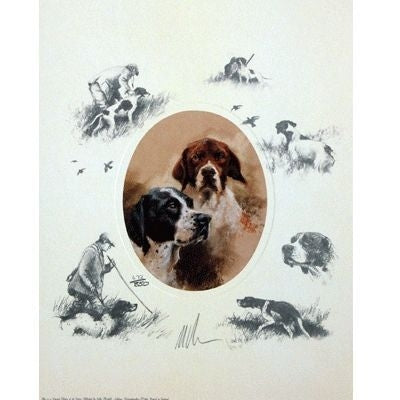 Oval English Pointer By Mick Cawston 9.25 x 11.5