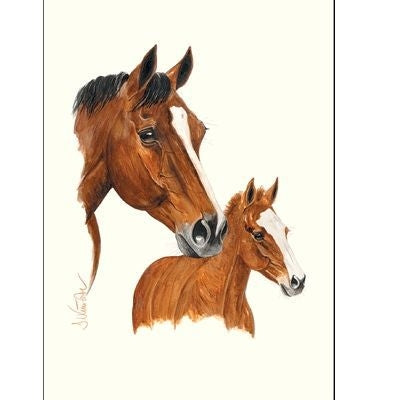 Smarty Mare/Foal-Jan Kunster 19.75 x 27.5