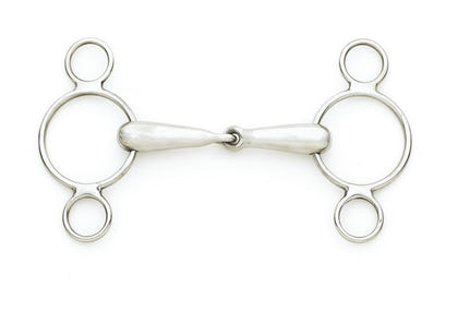Centaur SS 2-Ring Gag With Hollow Mouth 5