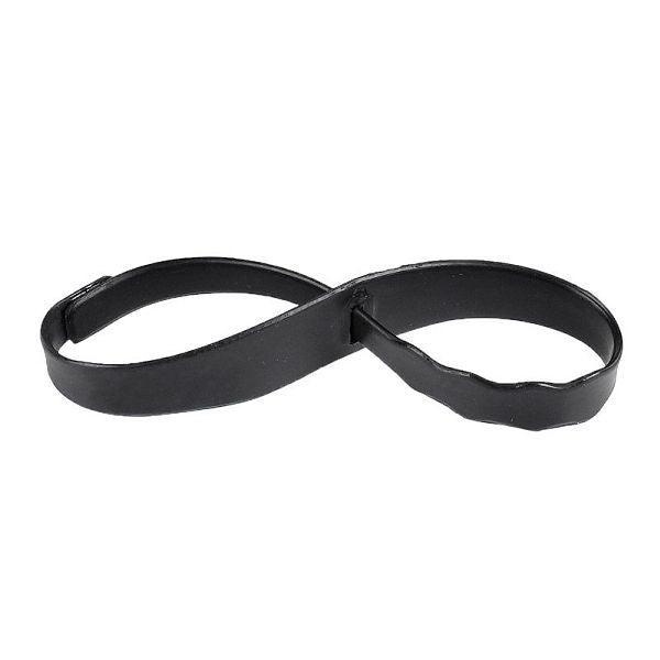 HorZe Rubber Tongue Tie Black