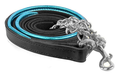 Perrifts Metallic Padded Lther Lead -Chain Blk Pnk