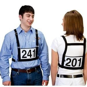 Exhibitor Number Harness X-Small Small Black