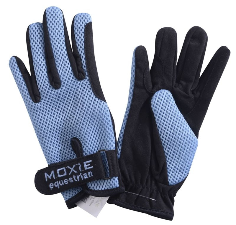 Moxie AirPuff Ladies Riding Gloves Large Blue