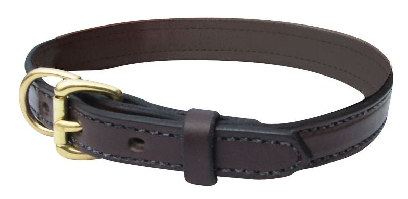 Perris Leather Dog Collar LG 19-23 Black