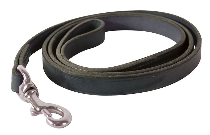 Perris Plain Leather Dog Leash X-Small Black