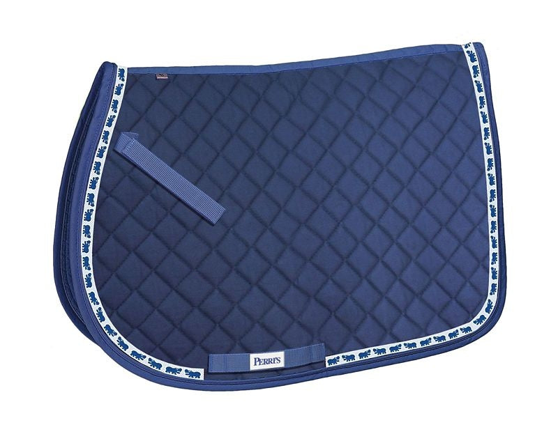 Perris All Purpose Saddle Pad With Ribbon Trim