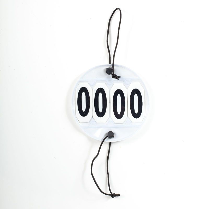 HorZe 4 Digit Starting Numbers Black Whii