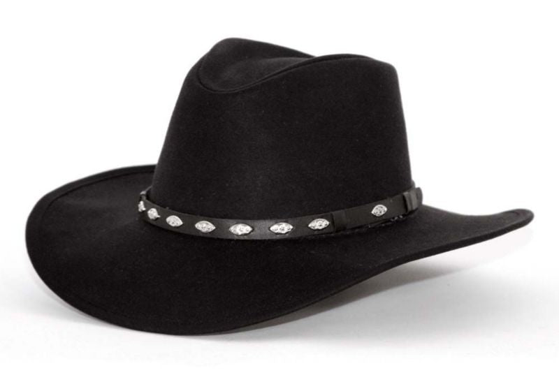Outback Trading Badlands Oilskin Hat Small Black