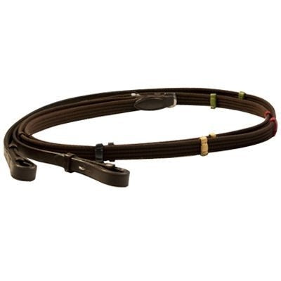 Exselle Elite Web Reins with Colored Stops