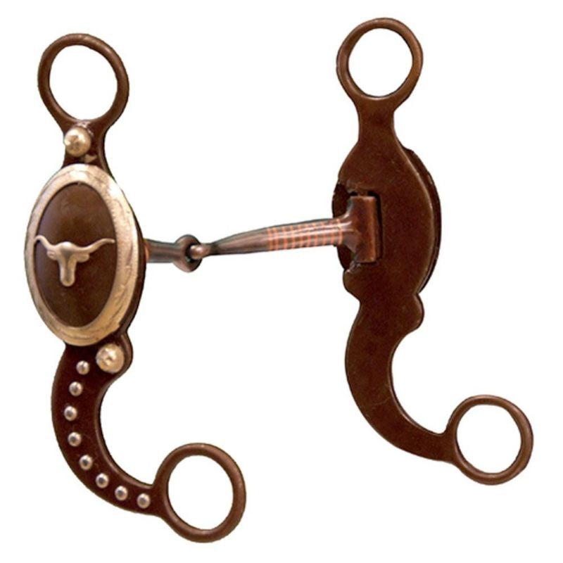 Lhorn Antiqued Show Snaffle With Copper Inlays 5