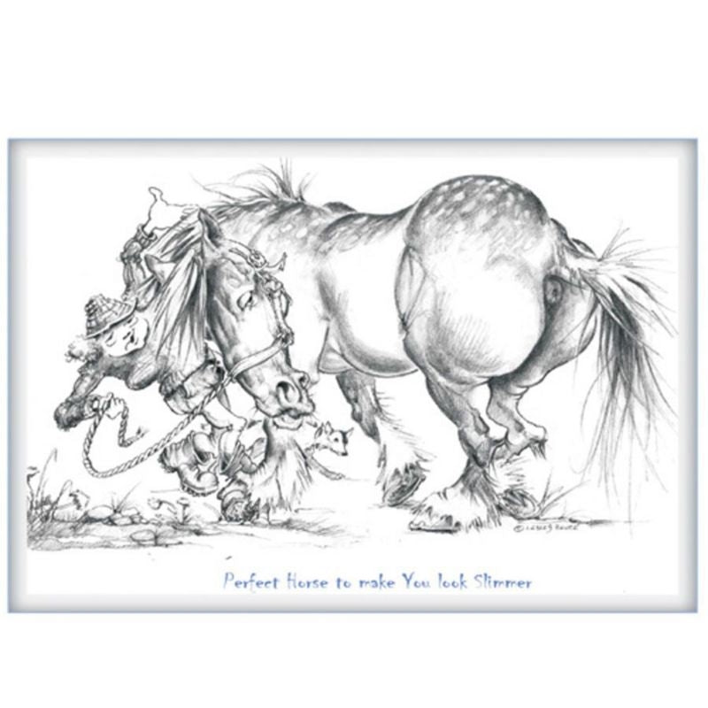 Perfect Horse To Make You Look Slimmer Greet Card
