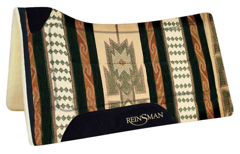 Reinsman Contoured Square Pad with Fleece Onyx
