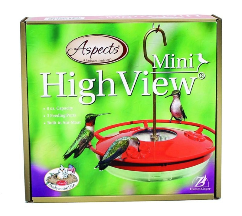 Aspects Hummzinger Mini Hummingbird Feeder 8Oz