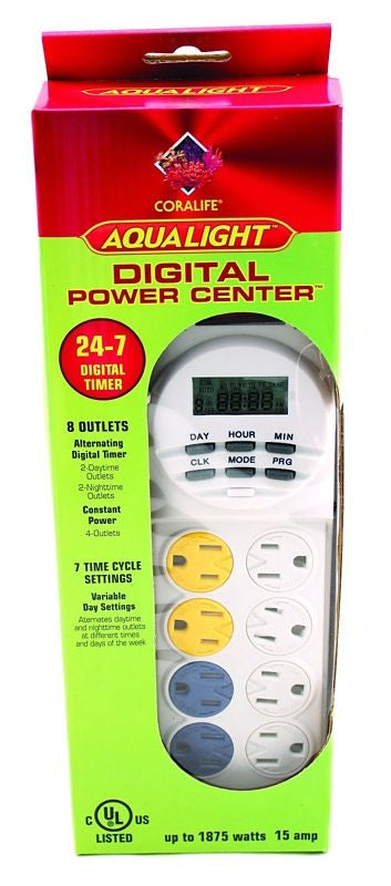 Coralife Power Center Digital Day Night Timer