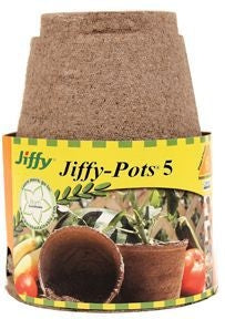 Jiffy Peat Pot 5 inch 6 Pack