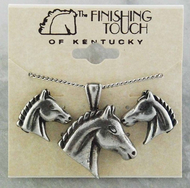 Finishing Touch Arabian Horse Head Gift Set Silver