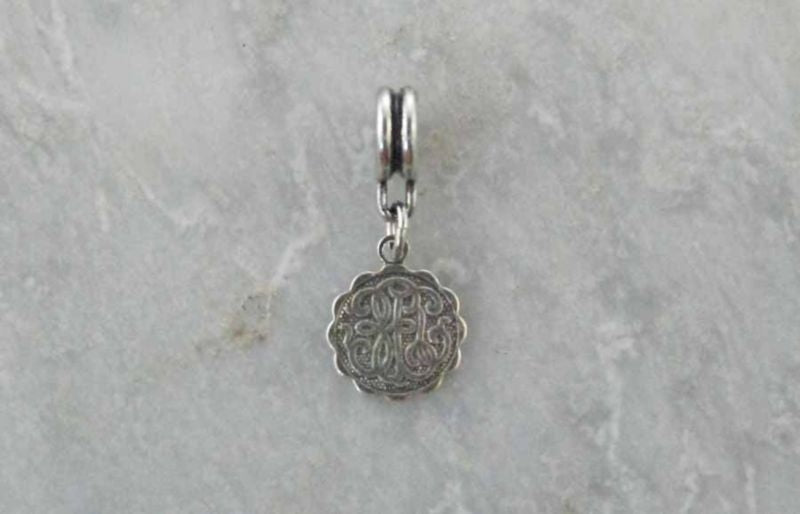 Joppa Faux Monogram Dangle Charm Sil