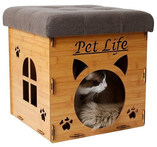 Pet Life Foldaway Collapsible Cat House
