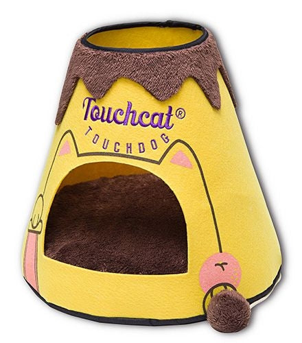 Touchcat Molten Lava Triangular Cat Bed