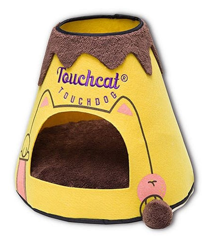 Touchcat Molten Lava Triangular Cat Bed