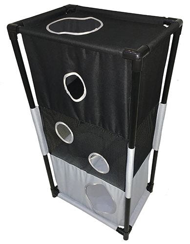 Pet Life Kitty-Square Play-Active Cat House