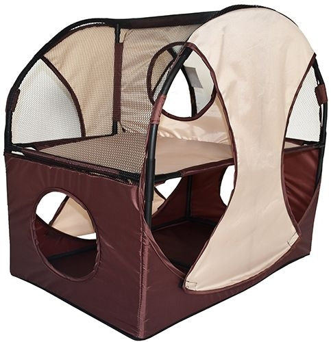 Pet Life Kitty-Play Soft Folding Cat House