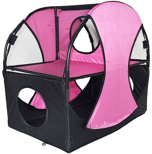 Pet Life Kitty-Play Soft Folding Cat House