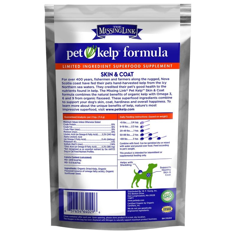 The Missing Link Pet Kelp Skin/Coat Dog Supplement