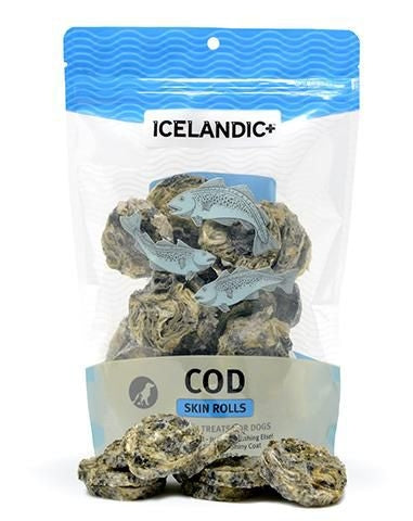 Icelandic Plus Cod Skin Rolls Dog Treat