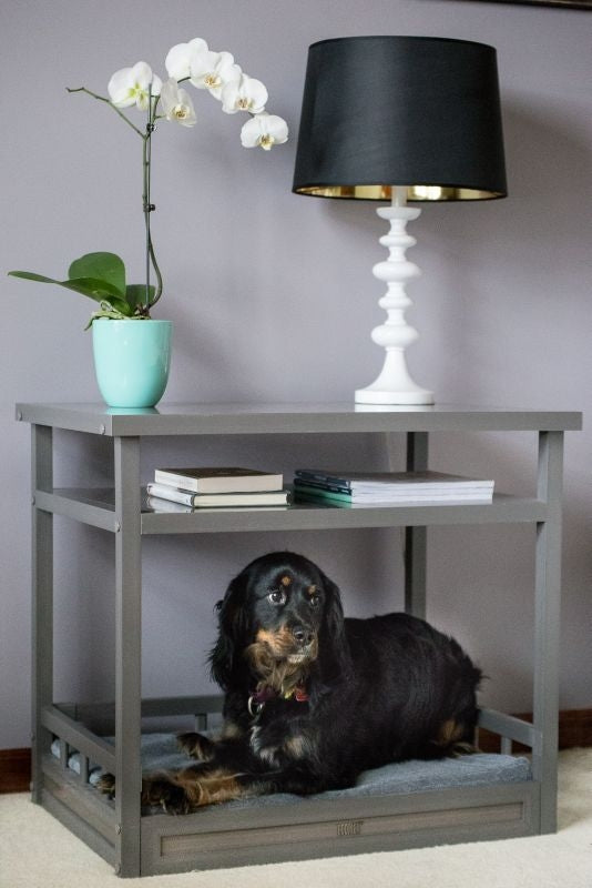 New Age Pet ecoFLEX Grey Dog Bed/Nightstand