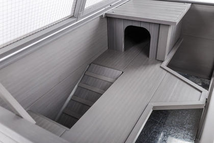 New Age Pet ecoFLEX Grey Park Avenue Indoor Hutch