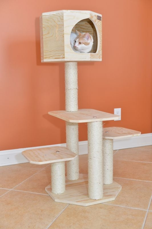 Armarkat Premium Real Wood Cat Tree 46in