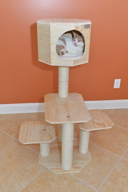 Armarkat Premium Real Wood Cat Tree 46in