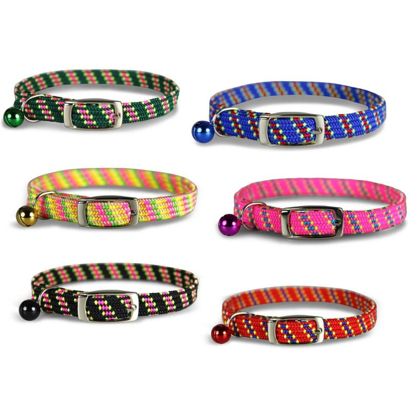 Pattern Stretch Cat Collar