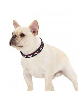 Halo Santa Hat Leather Dog Collar