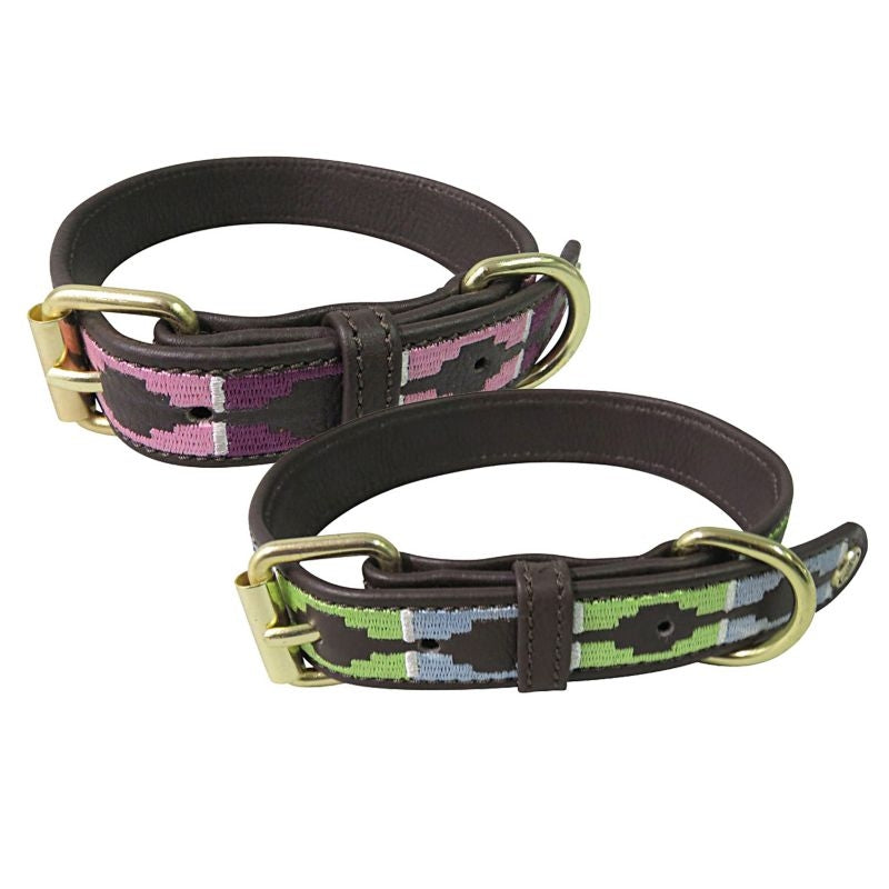 Halo Cal Leather Dog Collar