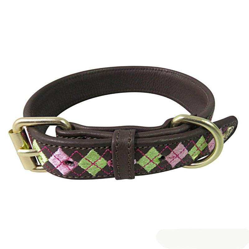 Halo Buffy Leather Dog Collar