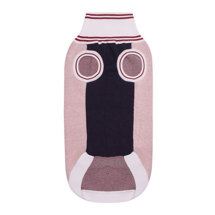 Halo Ava Knitted Dog Sweater L Navy/White